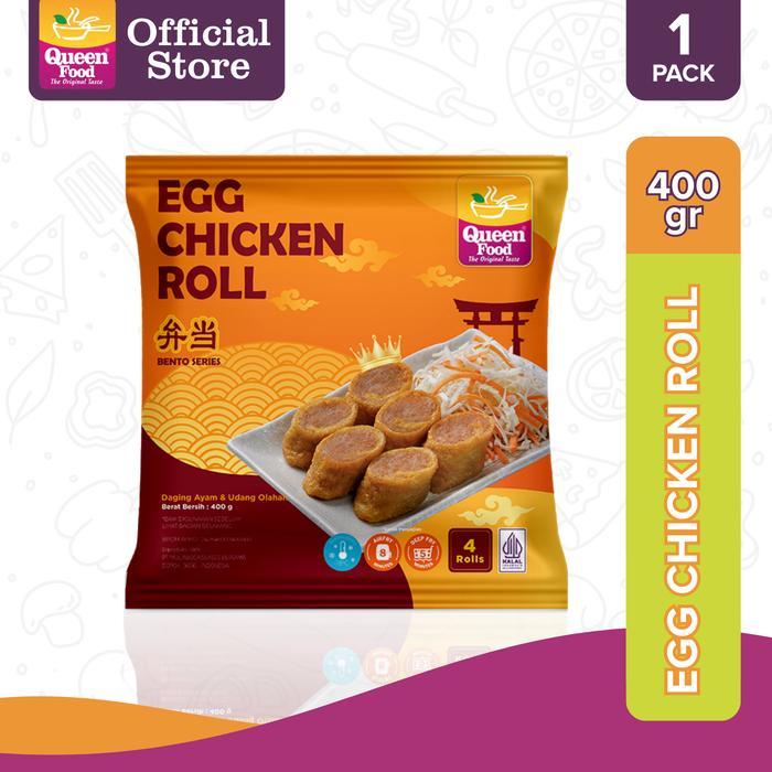 Queen Food - Egg Chicken Roll Bento 400g isi 16pcs - Frozen Food