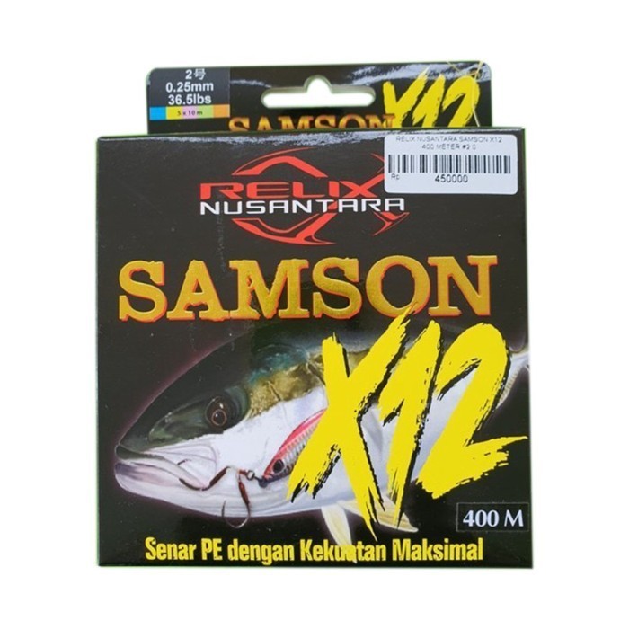 TERLARIS Senar PE SAMSON x12 300 400 600 Meter Relix Nusantara SAMSON x12
