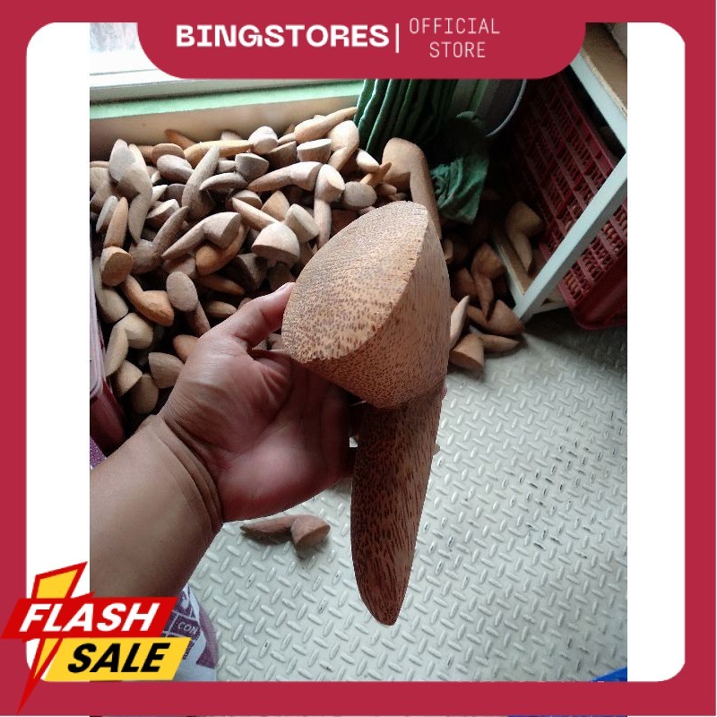 Ulekan Kayu Kelapa BESAR / Ulegan Kayu Kelapa BESAR / Ulek Uleg UB