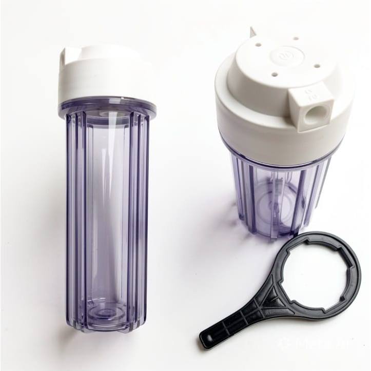 Filter Air 10 inch , HOUSING FILTER NANOTEC 10" , Filter Air isi Ulang TUTUP IN-OUT 1/4"