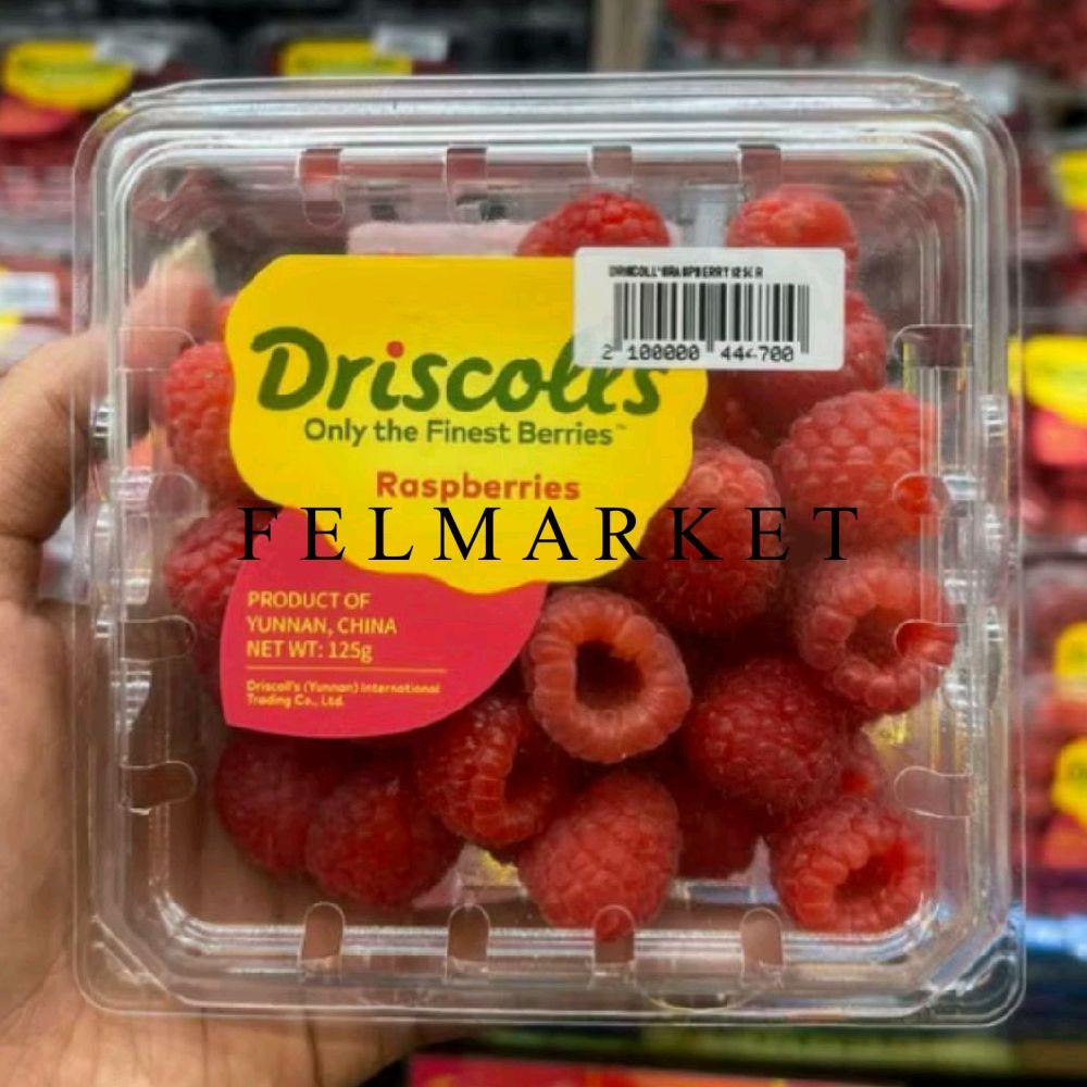 Buah Raspberry Fresh Import / Driscolls Raspberry Fresh 125 gr / Pack