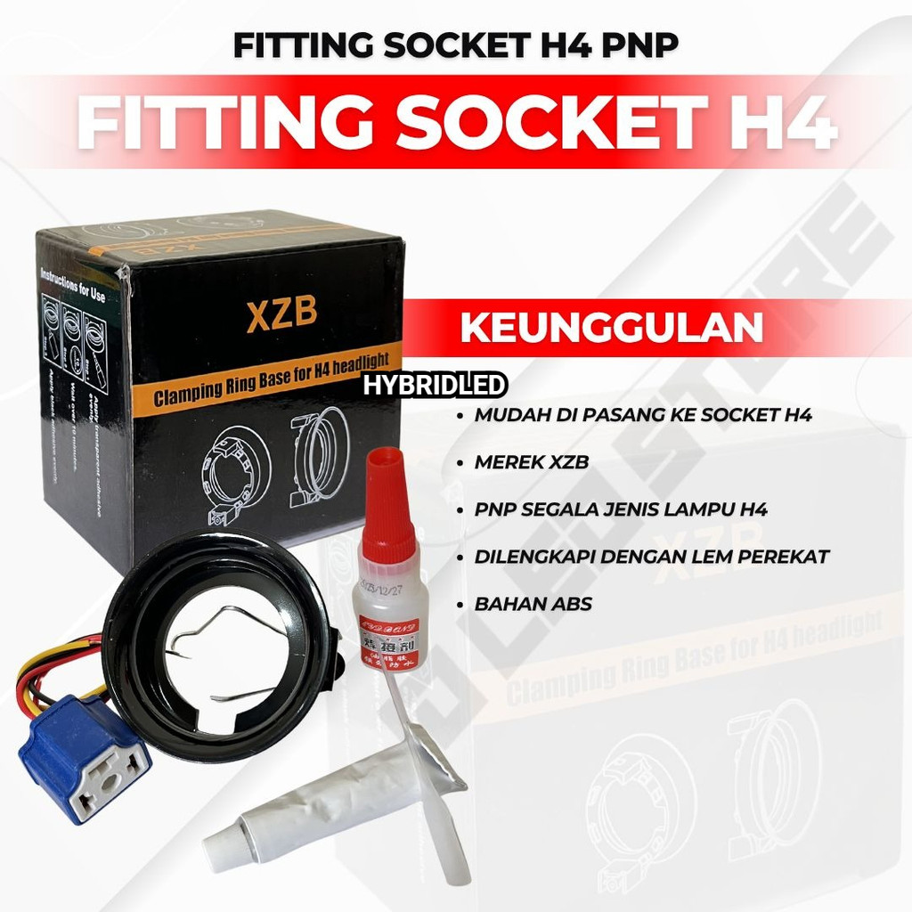 Fitting Soket H4 pnp Kabel Soket H4 Connector Lampu h4 soket h4