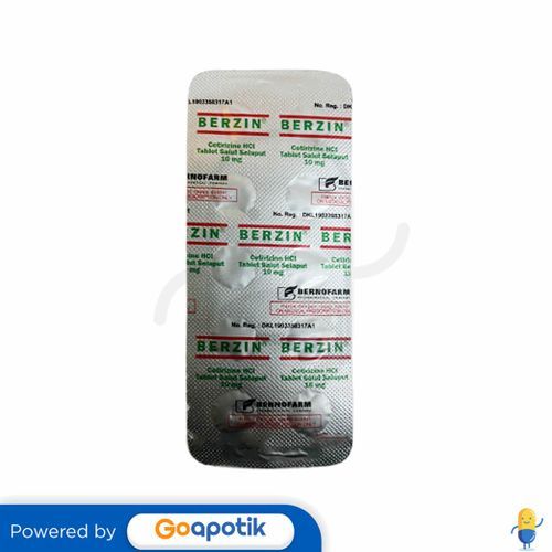BERZIN 10 MG 1 AMPLOP @ 1 STRIP @ 10 TABLET SALUT SELAPUT