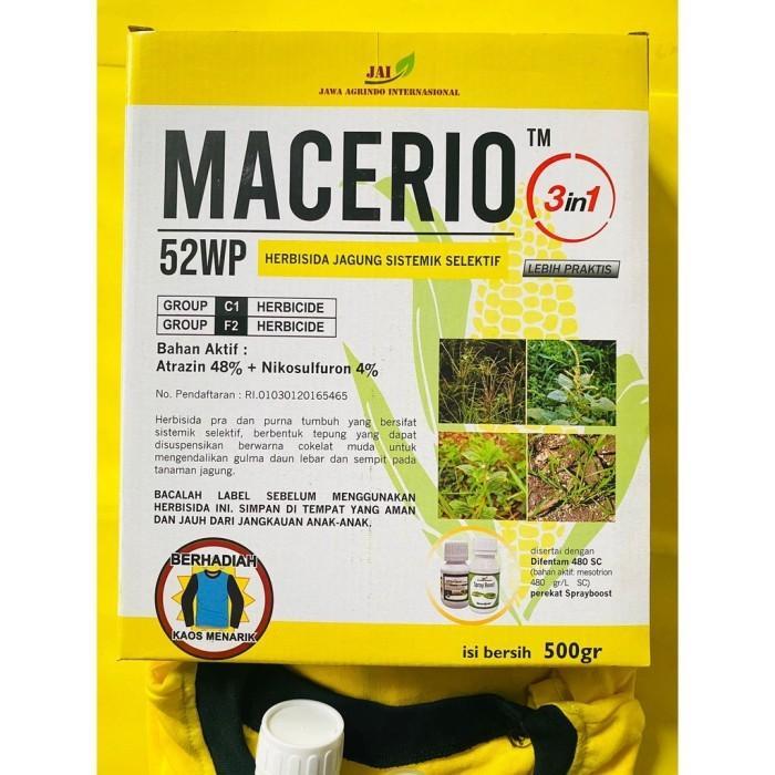 Herbisida pra purna tumbuh jagung MACERIO 52WP dari JAWA AGRINDO - 400gr