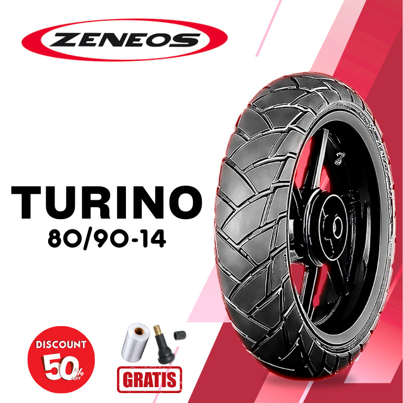 Ban Motor ZENEOS TURINO 80/90 RING 14 Tubeless