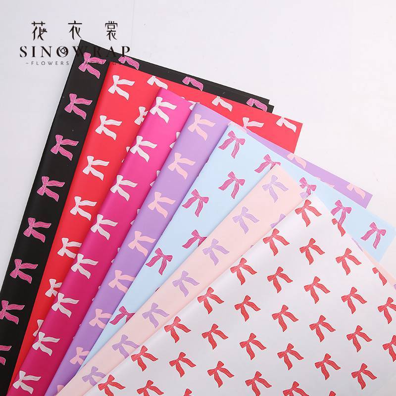 RIBBON PATREN  PAPER KERTAS BUKET KERTAS BUNGA KERTAS KADO MOTIF PITA / KERTAS KADO BUNGKUS HADIAH K