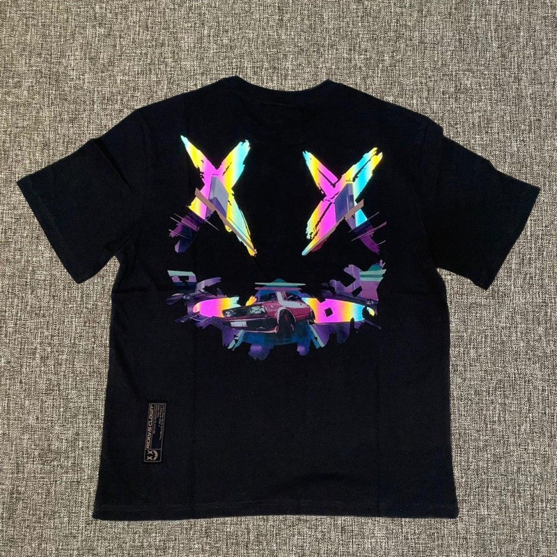 HOT Ricky Is Clown Future City Reflective Tee Black Original / RickyIsClown
