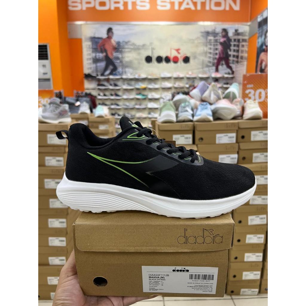 Diadora Manva Black Sepatu Pria Original 100%