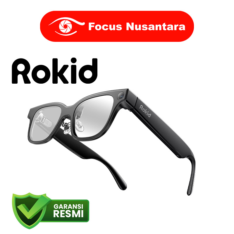 ROKID AI Glasses Black AI-Powered Smart Glasses 12mp Camera SmartGlasses AI GARANSI RESMI