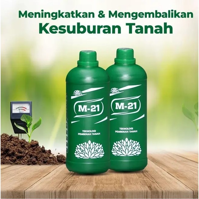 Pupuk M-21 Dekomposer 1 Liter Pembenah dan Penyubur Tanah