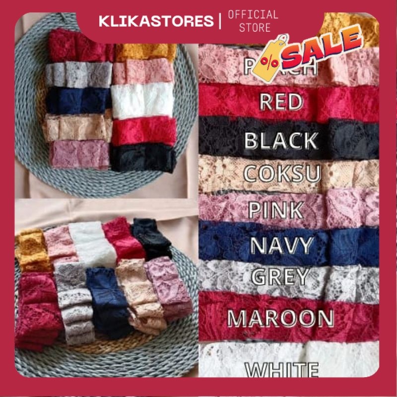 Ikat Pinggang Wanita Obi kebaya Pita BRUKAT/Sabuk Brukat AS