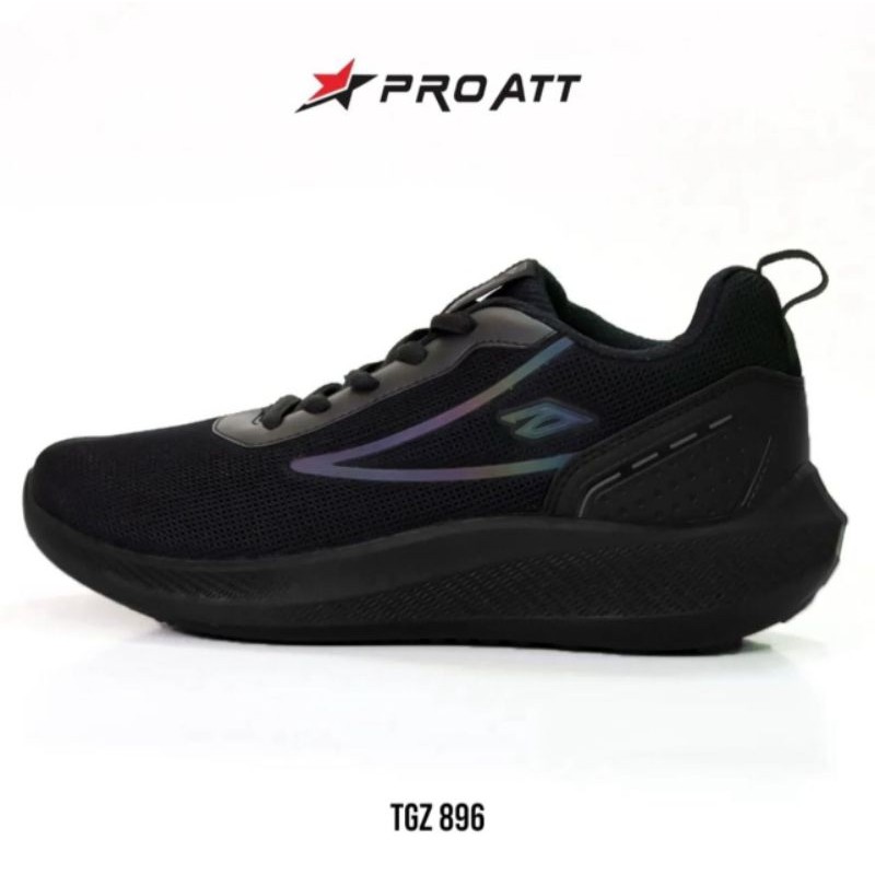 NASRIJAL SEPATU PROATT TGZ896 TALI , HITAM POLOS,SEPATU ANAK SEKOLAH SD DAN SMP.,SMA, SEPATU CASUAL 