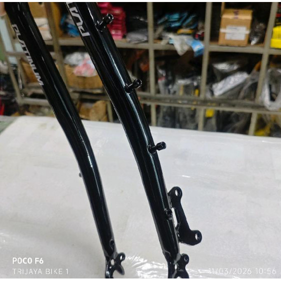 Fork Rigid 26 27.5 29 700c Gravel Disc Brake Platinum Oversize OS 28.6 Black Steel Gravel