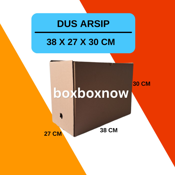 38 X 27 X 30 CM KARDUS ARSIP ARCHIVE BOX FILE DOKUMEN KARTON TEBAL