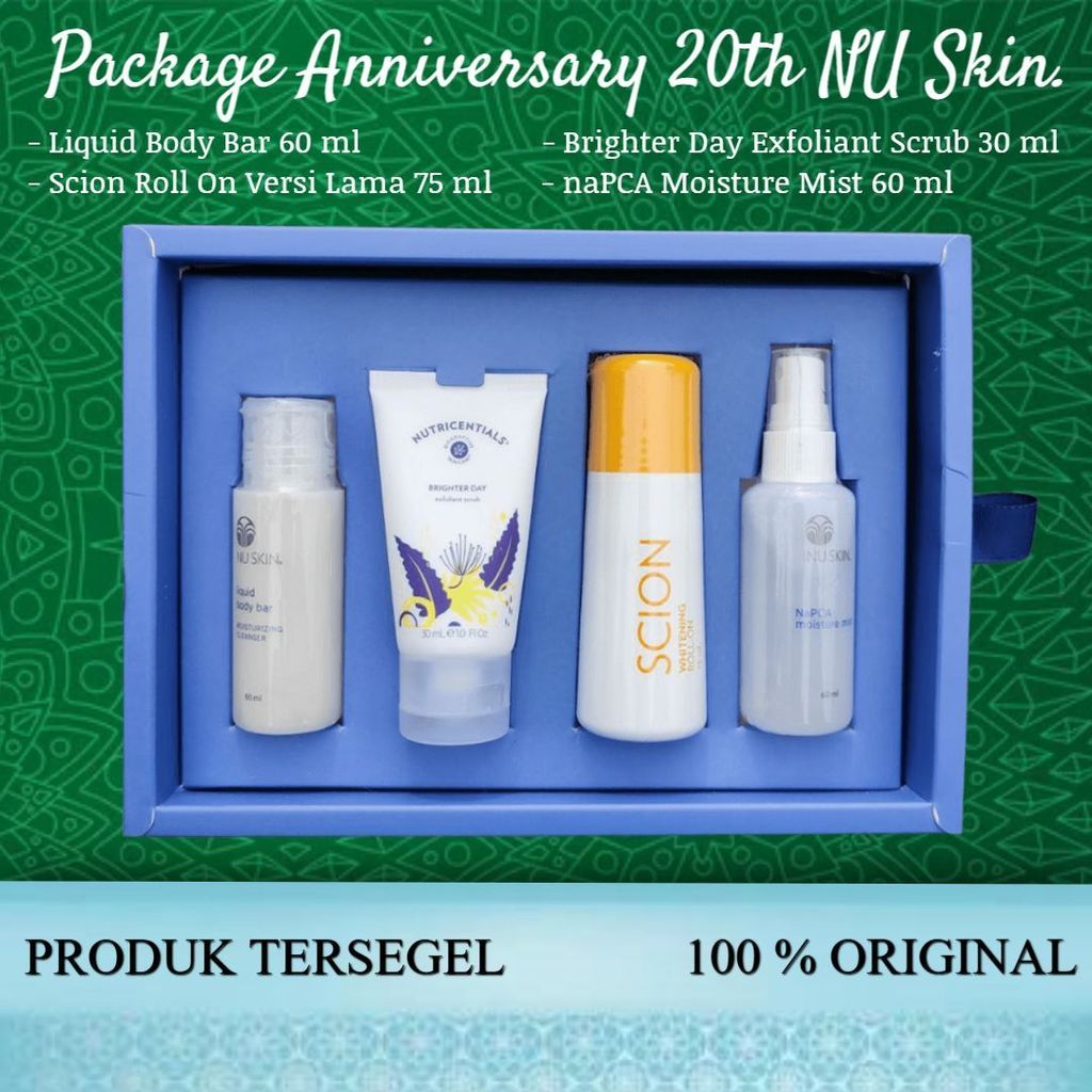 Paket Travel Kit Napcha Roll On Exfoliant Scrub Sabun Cair Original New Segel Ed 2026 Paket Annivers