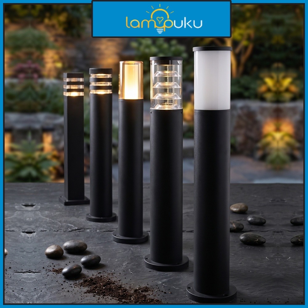 Lampu Taman Hias Pilar E27 Outdoor / Lampu Pilar Taman Outdoor Waterproof
