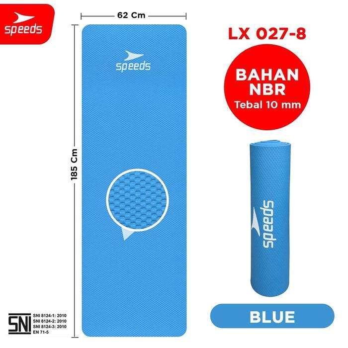 Speeds Matras Workout NBR Matras Yoga Alas Workout Alas Senam Dirumah Ibu Hamil Tebal 10mm 027-5 - 8