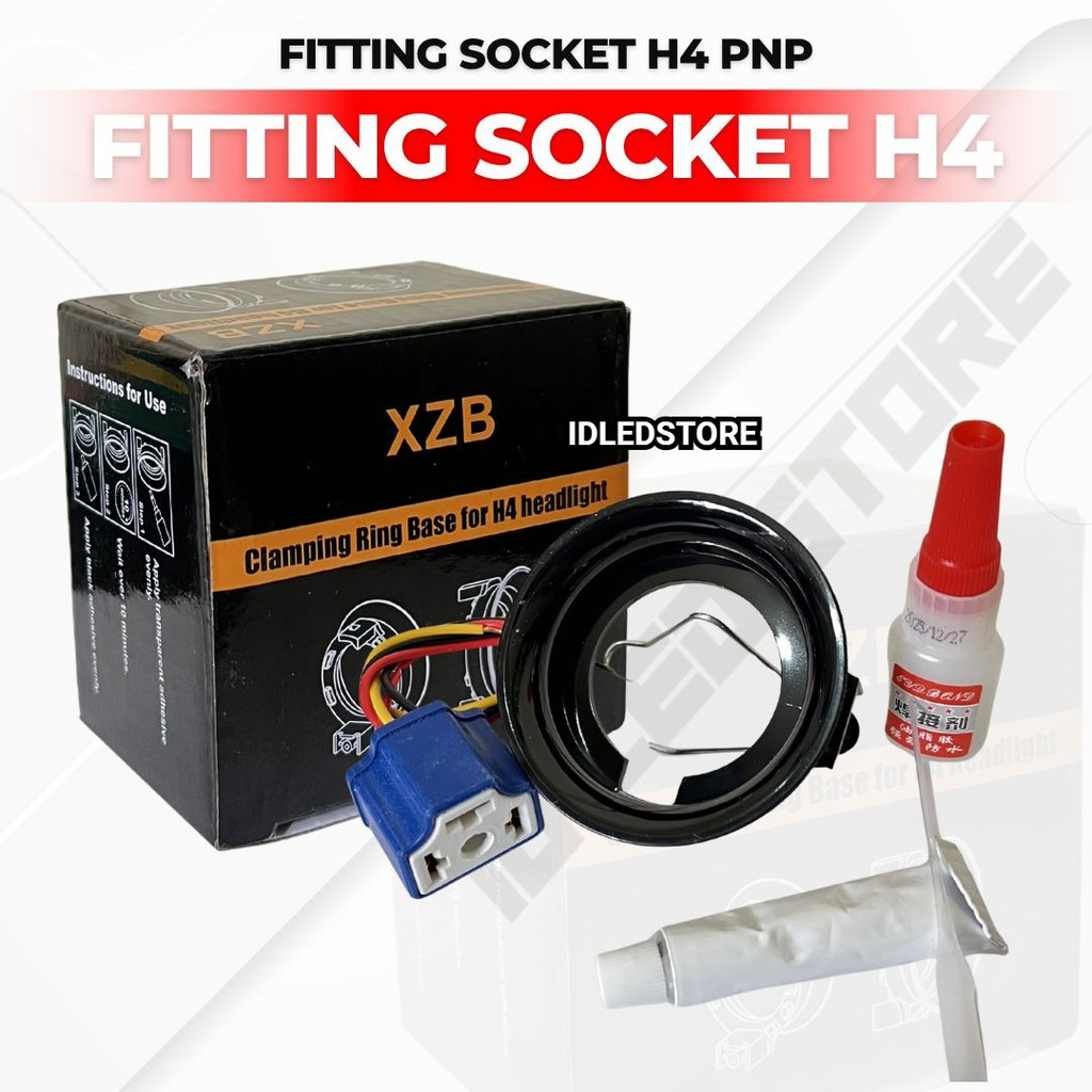Fitting Soket H4 pnp Kabel Soket H4 Connector Lampu h4 soket h4