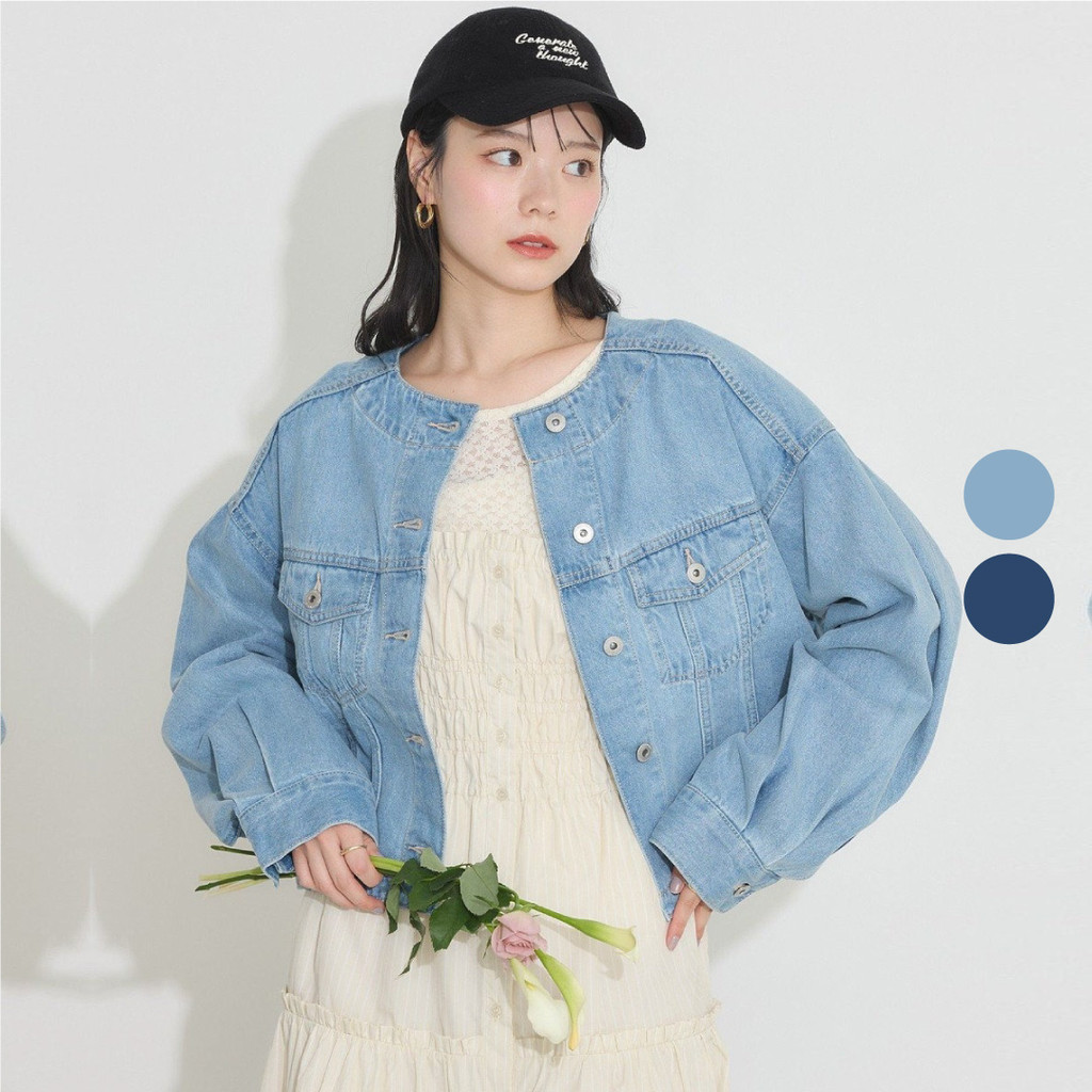 Jaket Jeans Wanita - Bobo Tokyo - Suikazura Denim Jacket