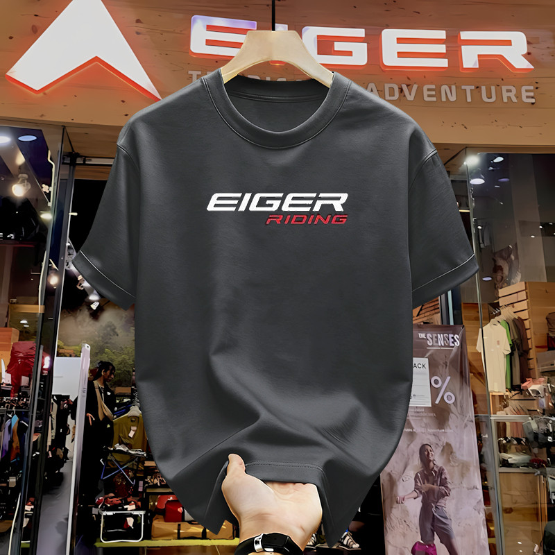 kaos kerah pria lengan pendek Kaos Pria kaos polos kaos pria keren kaos boxy EIGER T Shirt Outdoor C