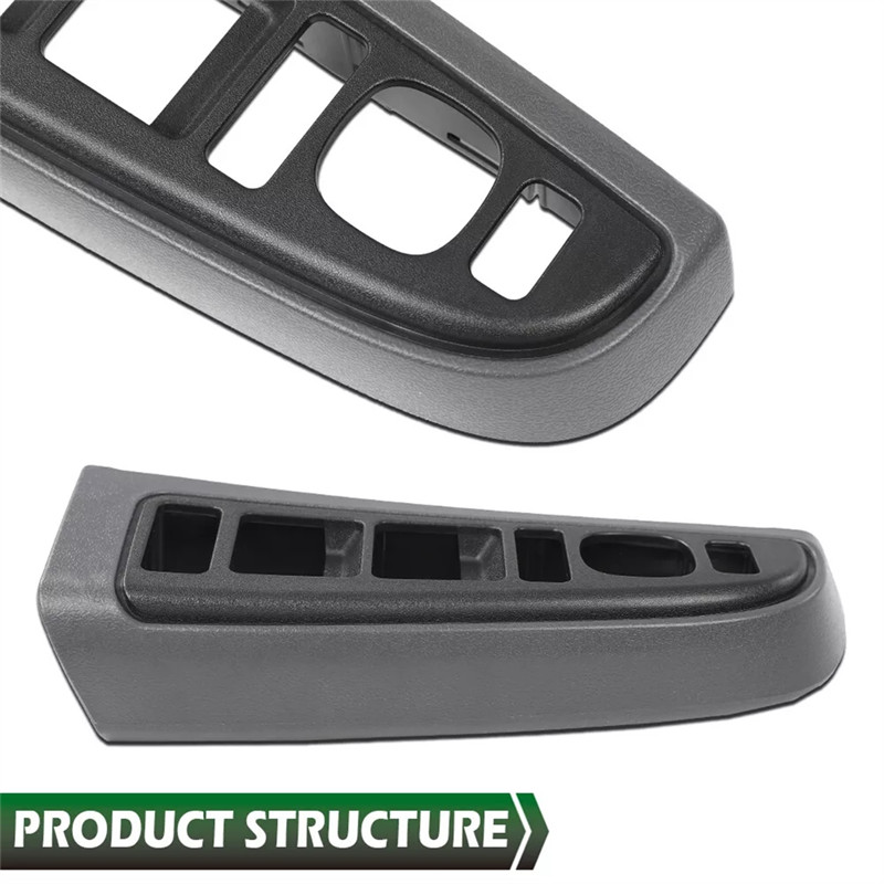 Trenng 1Pair Front Window Switch Bezel 89045128 89045120 For Chevy Silverado GMC Sierra 03-07 Armres