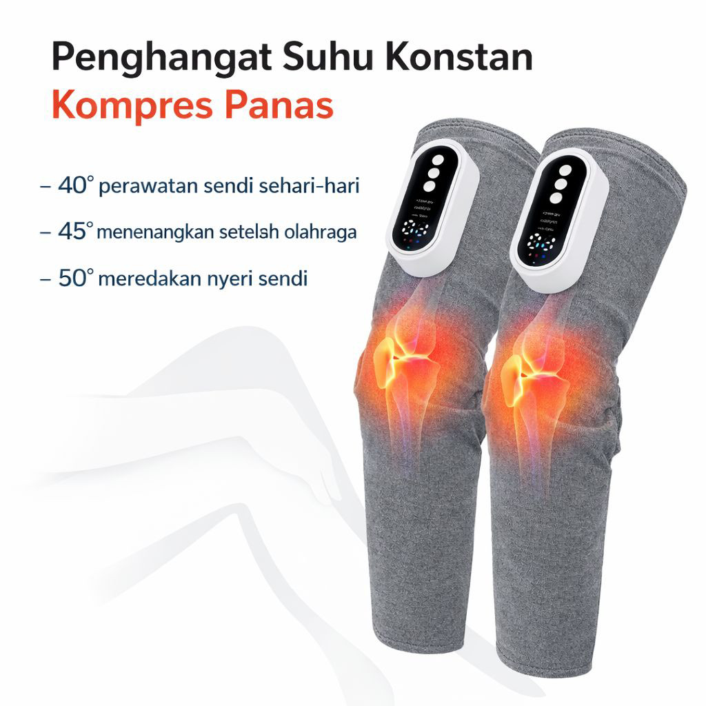 READY Alat Pijat Kaki Elektrik untuk Lutut dan Betis Mode Tekanan Udara dan Getaran