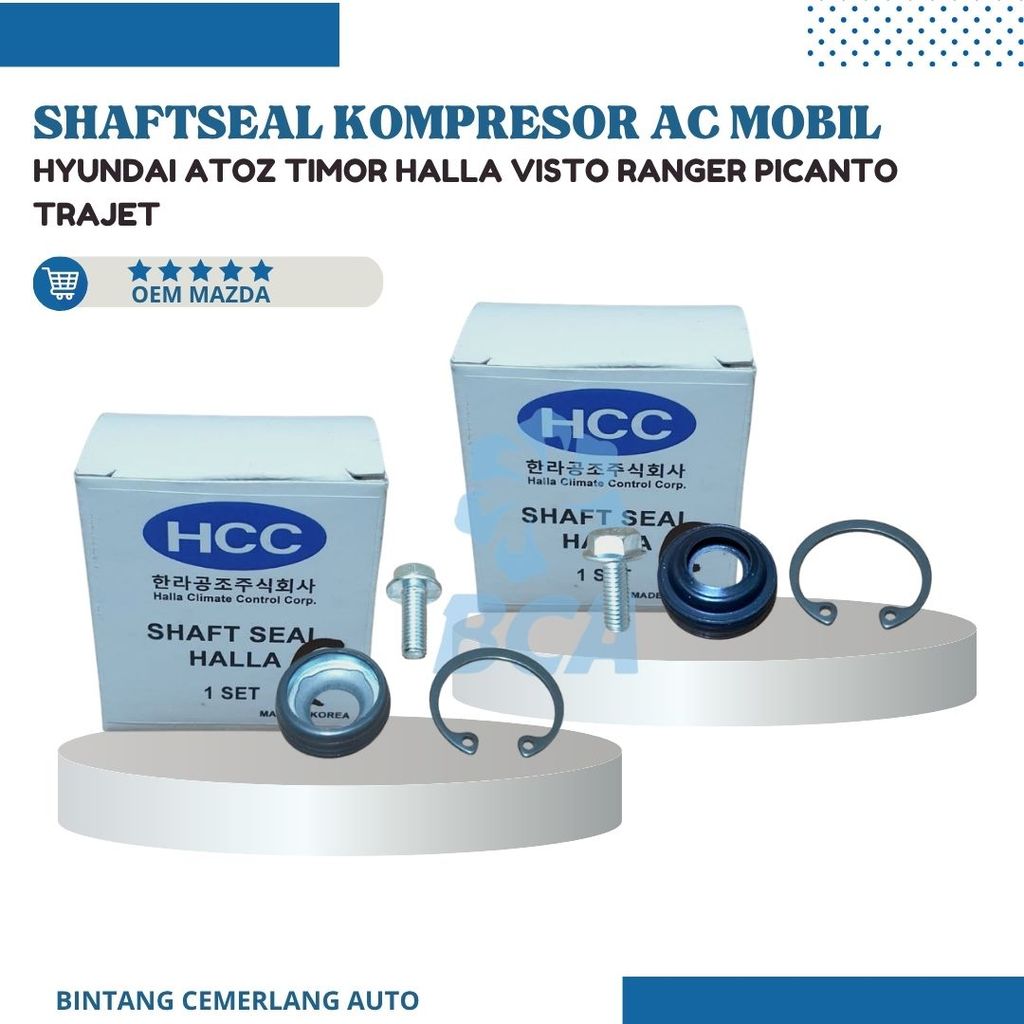 SHAFT SEAL KOMPRESOR AC MOBIL ATOZ TIMOR HALLA VISTO RANGER PICANTO TRAJET