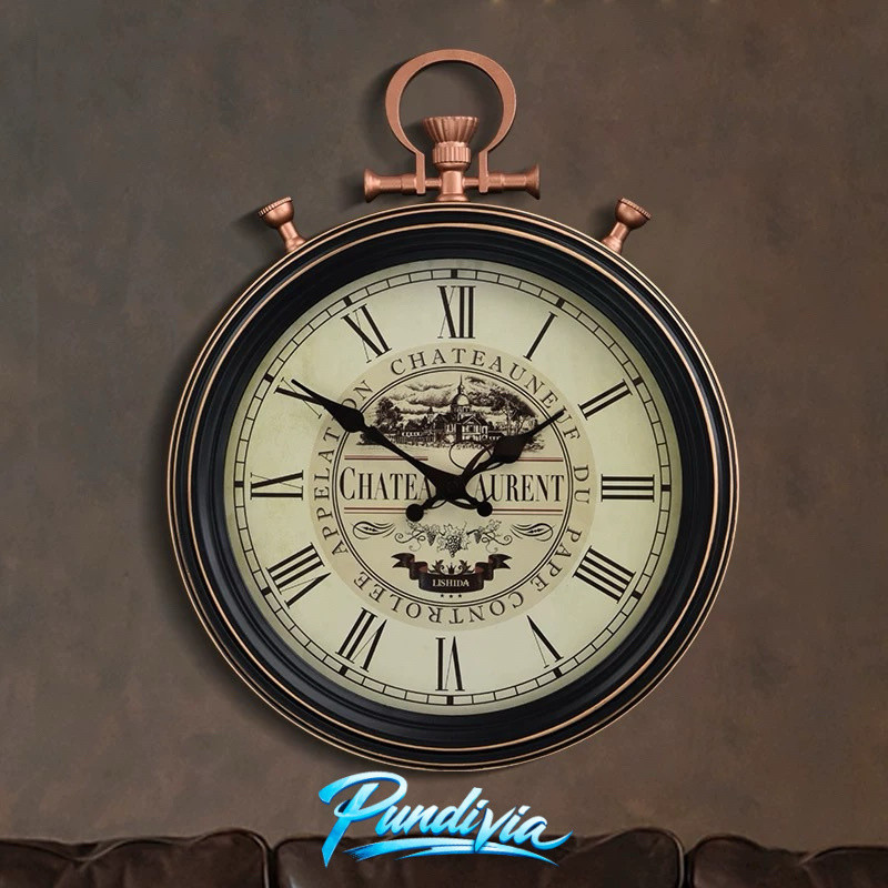 PUNDIVIA Jam dinding Antik Eropa / Jam dinding Romawi