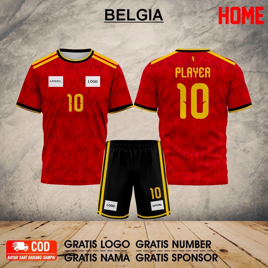 ARENA JERSEY BELGIA 2026 TERBARU – JAHITAN RAPI | WARNA TAJAM & TAHAN LAMA