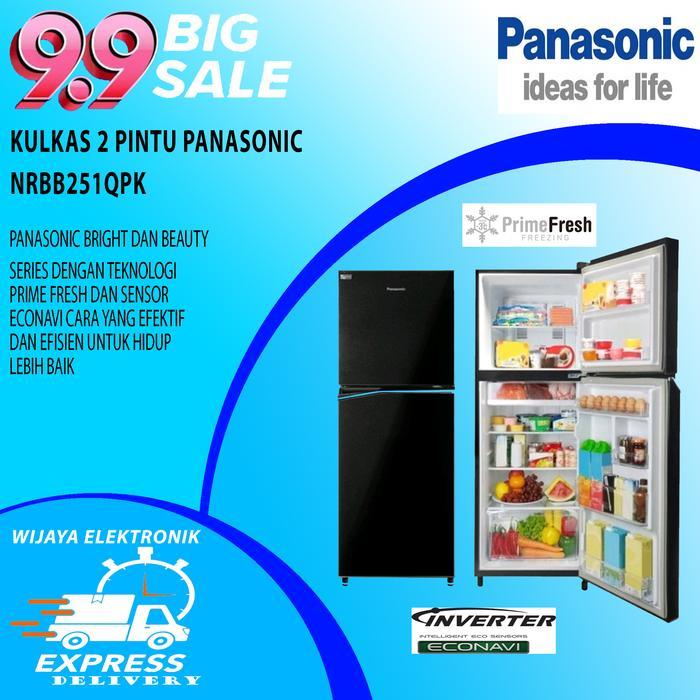 KULKAS 2 PINTU PANASONIC 246LITER NR-BB251QPK HITAM