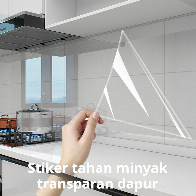Stiker Meja Makan Tahan Panas & Anti Minyak - Wallpaper Stiker Dapur Tahan Air - Stiker Dinding Anti