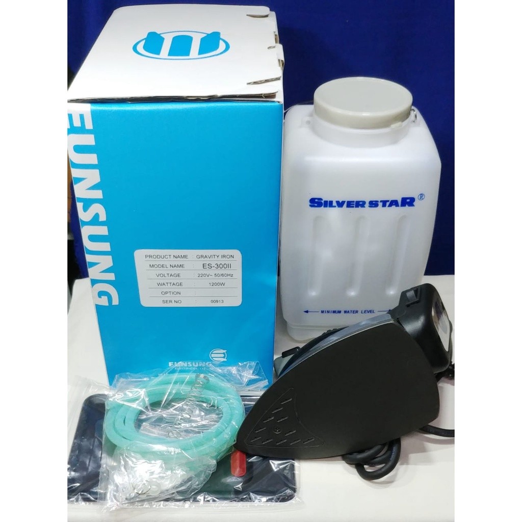 Setrika Uap Listrik Silver Star ES-300-II Eunsung Korea untuk Laundry