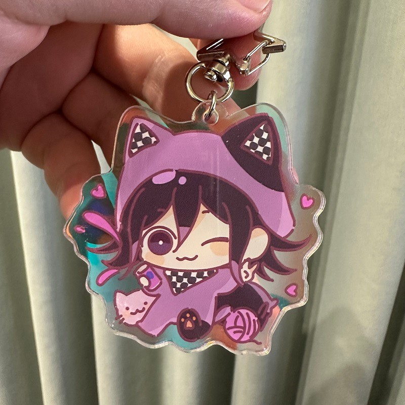 Anime Danganronpa Figures Kokii Oma Hinata Hajime Kirigiri Kyoko Acrylic Keyains Cute Bags Decor Pen
