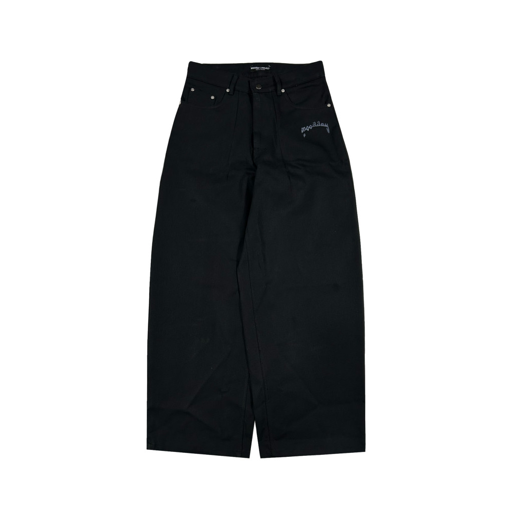 RAW DENIM BAGGY HITAM KAREEM MOODDAY PROJECT