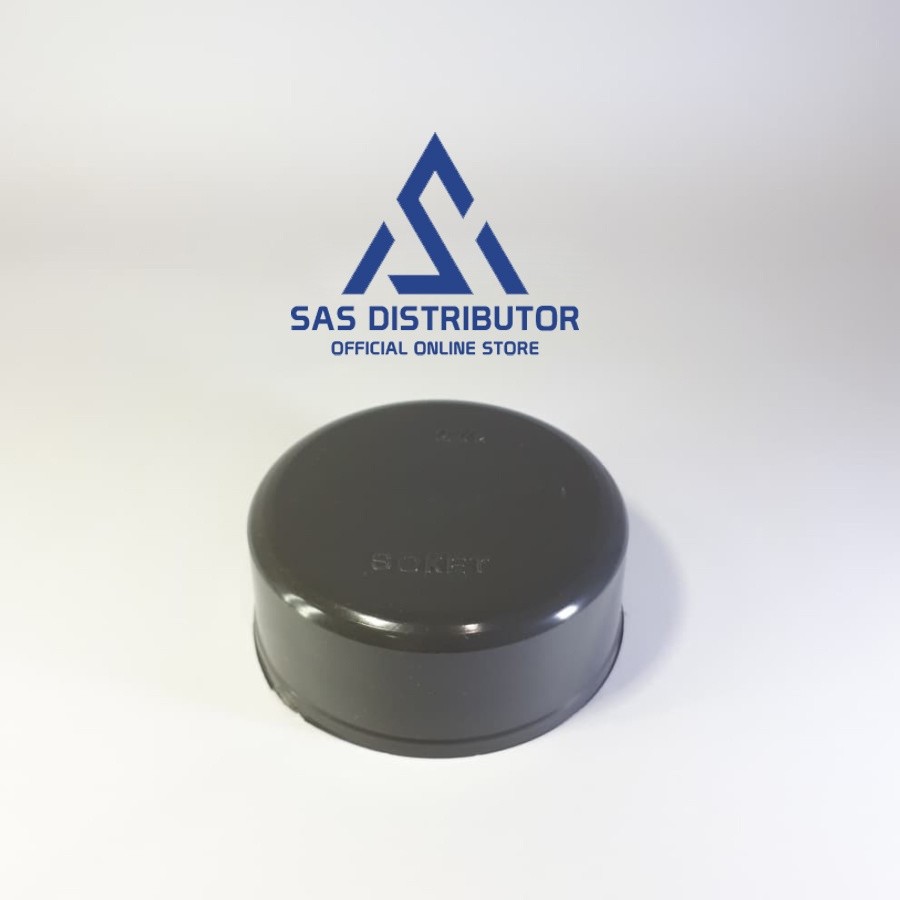 Dop 2 1/2" inch D SOKET | Dop Pipa 2 1/2" inch PVC | Cap 2.5" in | Tutup Pipa 2 1/2" in | Dop Polos