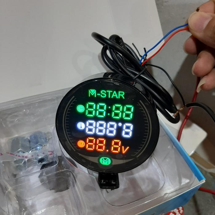 toko yndtks voltmeter JAM celcius voltmeter 3 in 1 bulat protaper TERLARIS