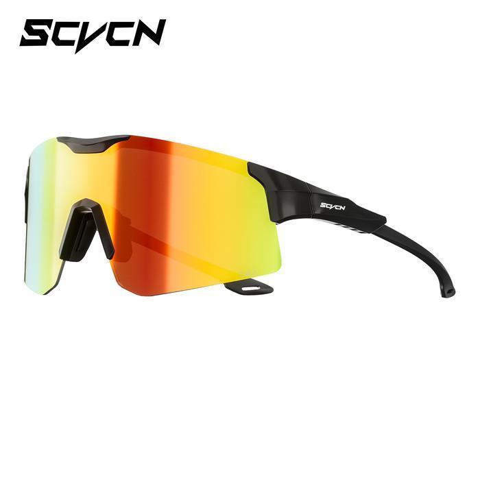 SCVCN Polarized Memancing Kacamata Bersepeda UV400 Perlindungan TR90 Sangat Ringan Lensa TAC Visi Ya