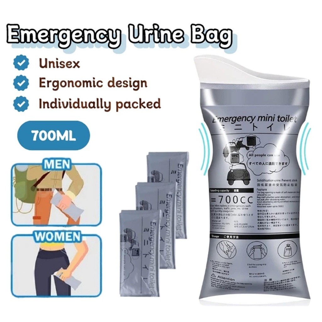 Kantung Urine / Travel Urine Bag Disposable / Kantong Urine Gel  Onemed / Emergency Outdoor kantong