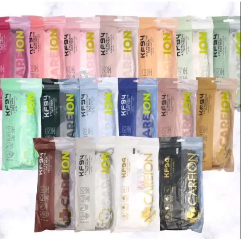 RISAOSHOP MASKER KF94 CAREION / 4PLY / 5PLY /CAREION /NON HIJAB/ MASKER KF94 CANTOL
