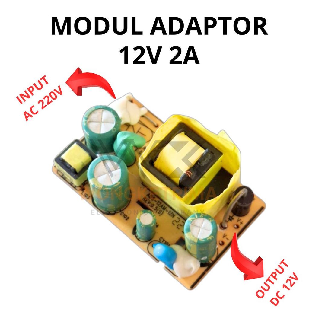 Modul Adaptor 12V 2A Kit Power Supply AC 220V to DC 12V DIY Elektronik