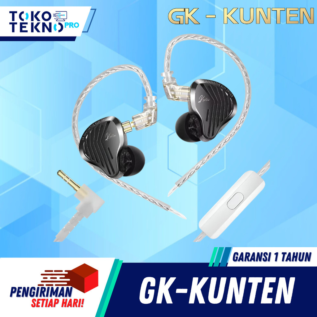 GK-KUNTEN / GK KUNTEN Headset Earphone Ultra Wide Frequency Dynamic Driver HiFi IEM Earphone