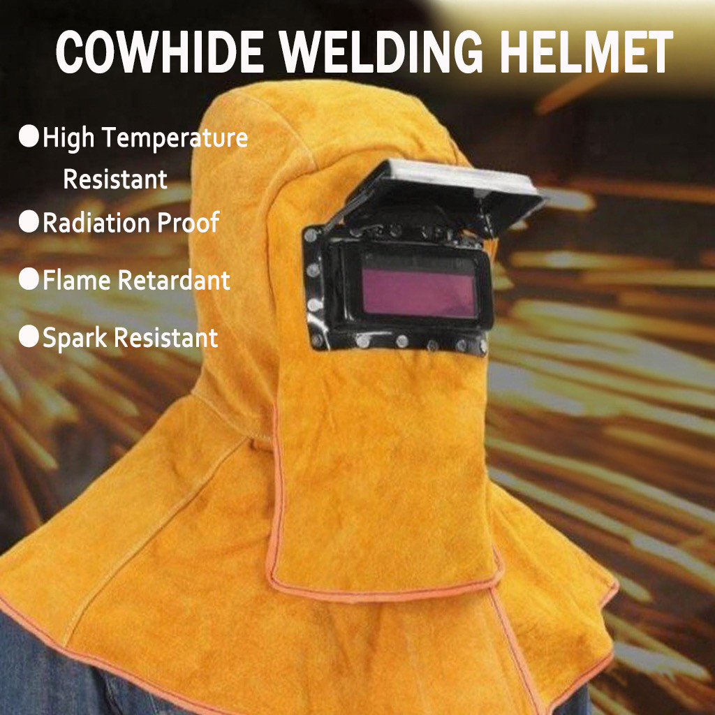 (Ready Stock) Topeng Las Listrik Pelindung Kepala Helm Welder Tan Topi Portable Kap Las Welding Tope
