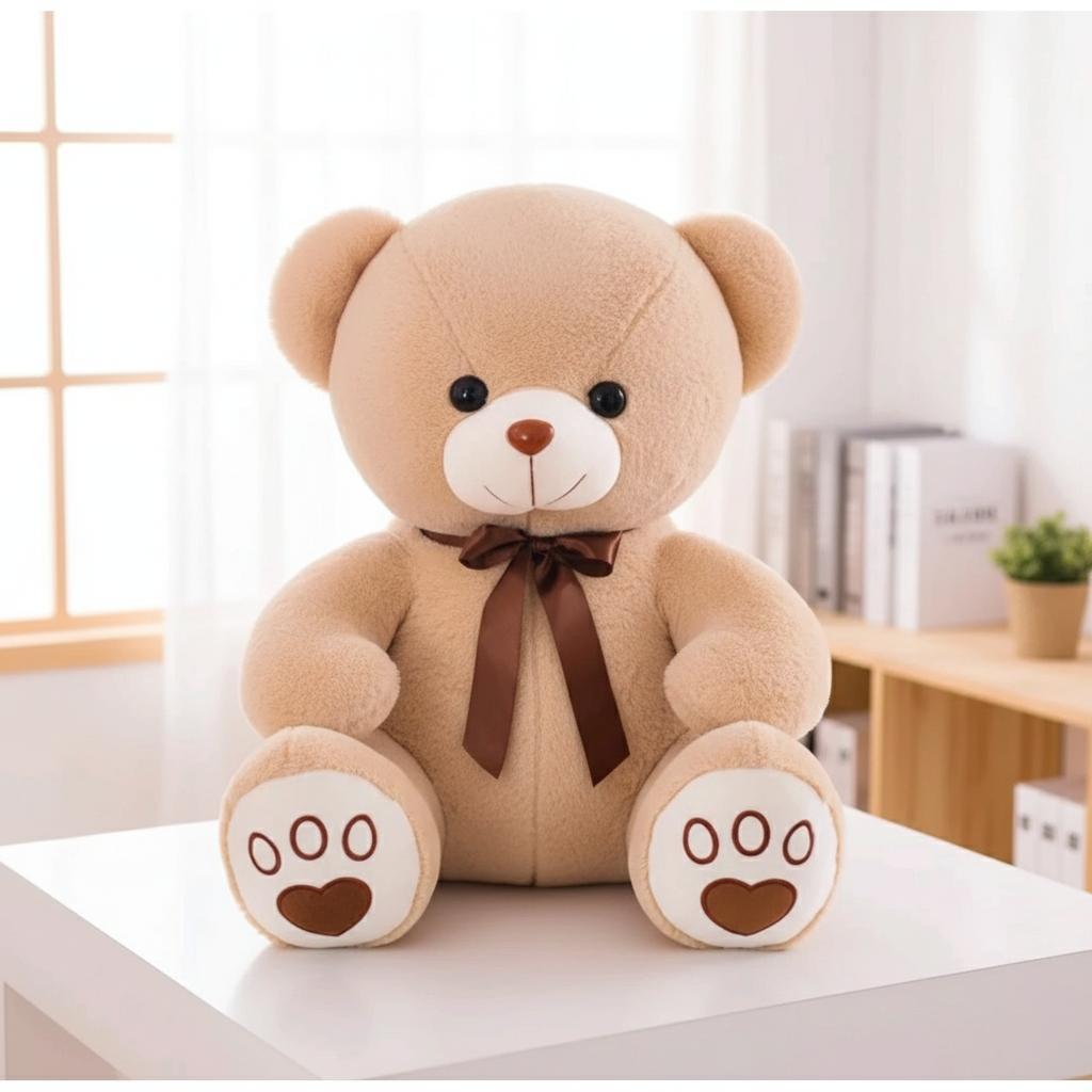 Boneka Beruang Teddy Bear Jumbo 65cm SNI Premium Bahan Yelvo Halus Isi Silikon Empuk Aman untuk Anak