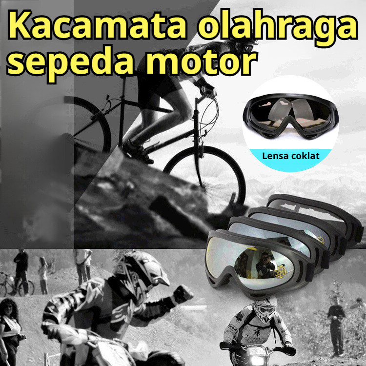 Anti Debu Dan Anti Silau  Kacamata Pelindung Multifungsi Untuk Motor Dan Ski Kacamata Pelindung/Kaca