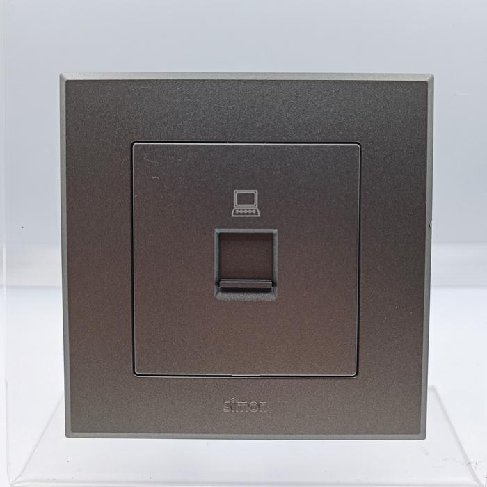 SIMON E3 GREY OUTLET DATA CAT 6 RJ 45