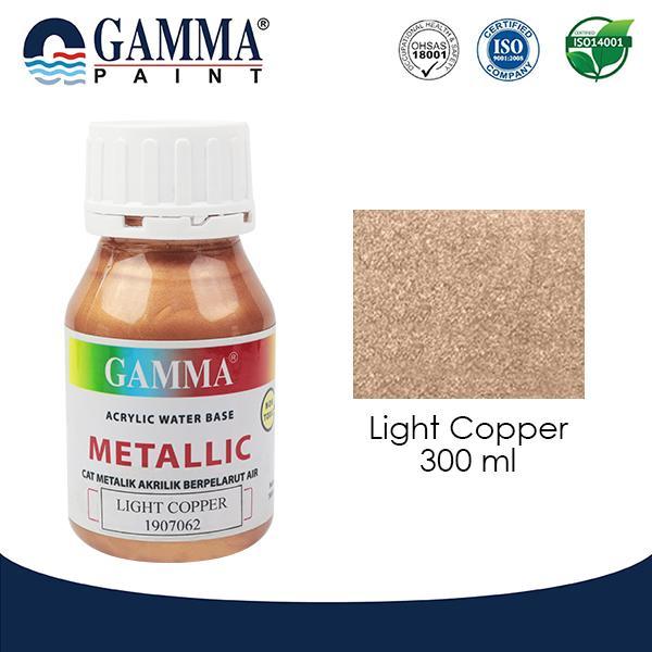 gamma Metallic Artistic Finish Acrylic Paint - Light Copper 300gr