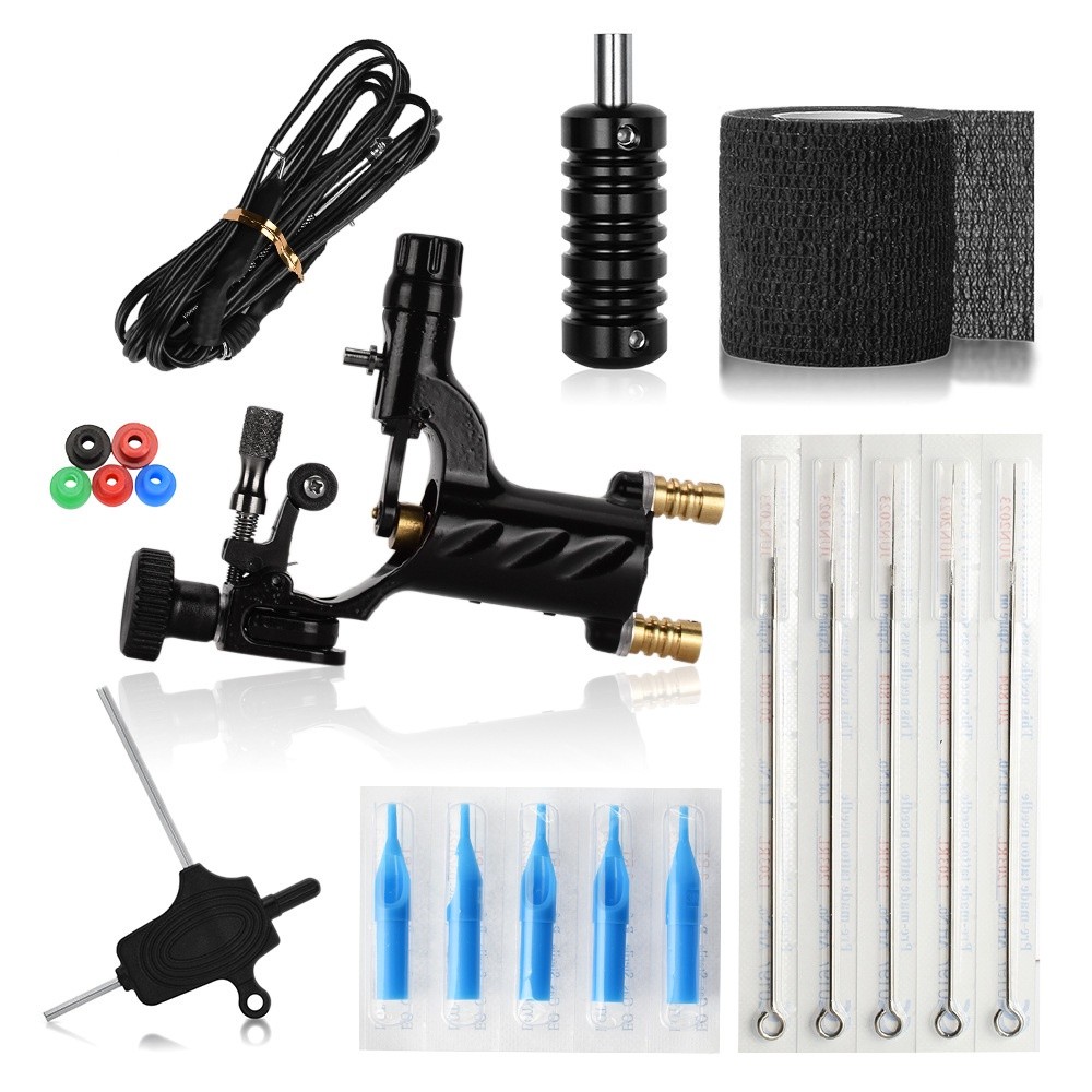Mesin Tato Rotary Full Set / Alat Tattoo Full Set / Tatto Kit Set Lengkap Kualitas Tinggi
