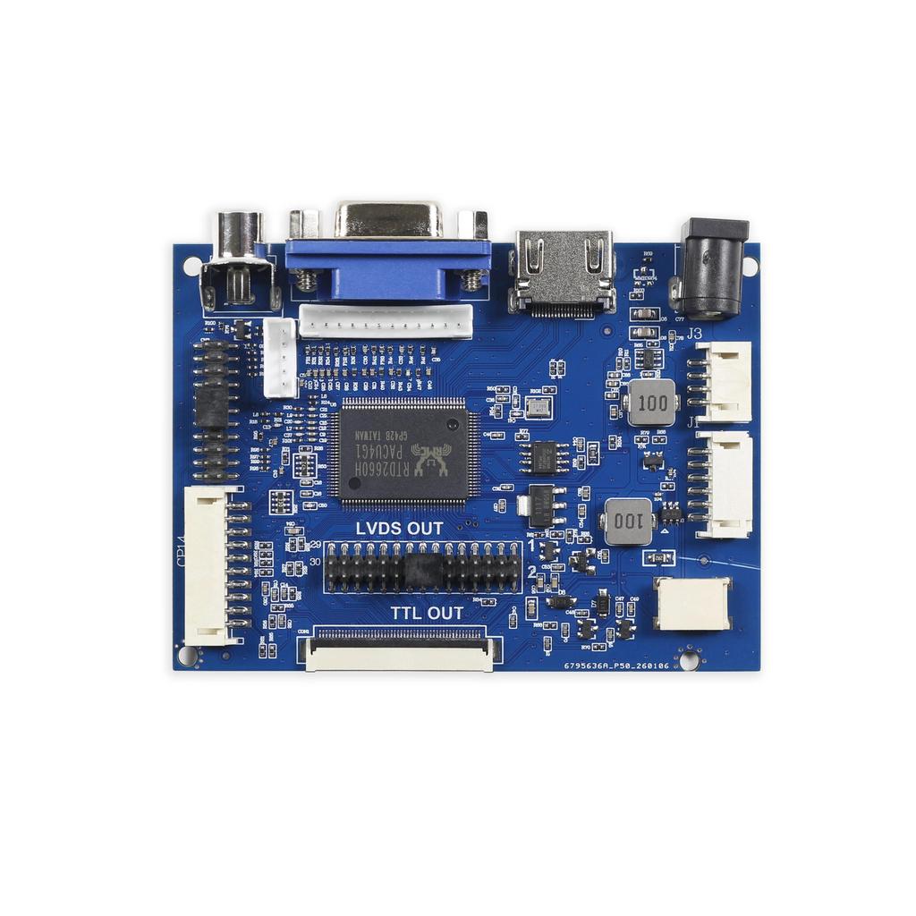 Universal HDMI VGA 2AV 50PIN TTL LVDS Controller Board Module Monitor Kit for Raspberry PI LCD AT070