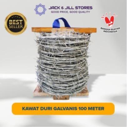 Tik Tak Cus  -  Kawat Duri Pagar Galvanis Panjang 100 Meter - Kawat Duri 100 Meter  Terlaris Tbk