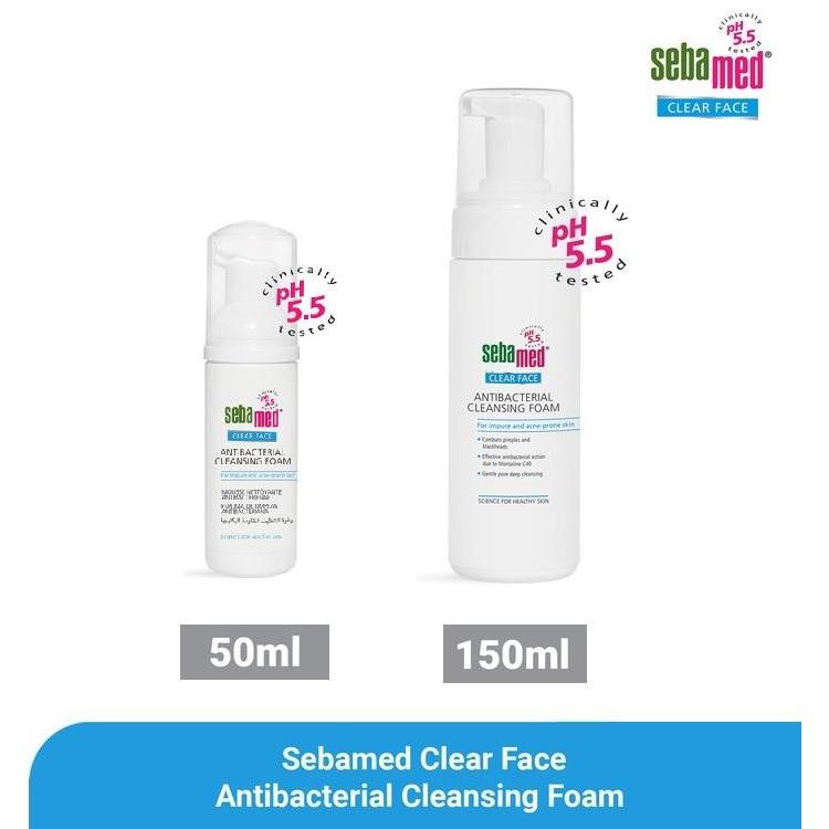 Sebamed Clear Face Anti Bacterial Cleansing Foam 150ml 150 ml - 150 ml